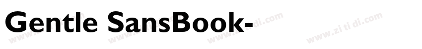 Gentle SansBook字体转换
